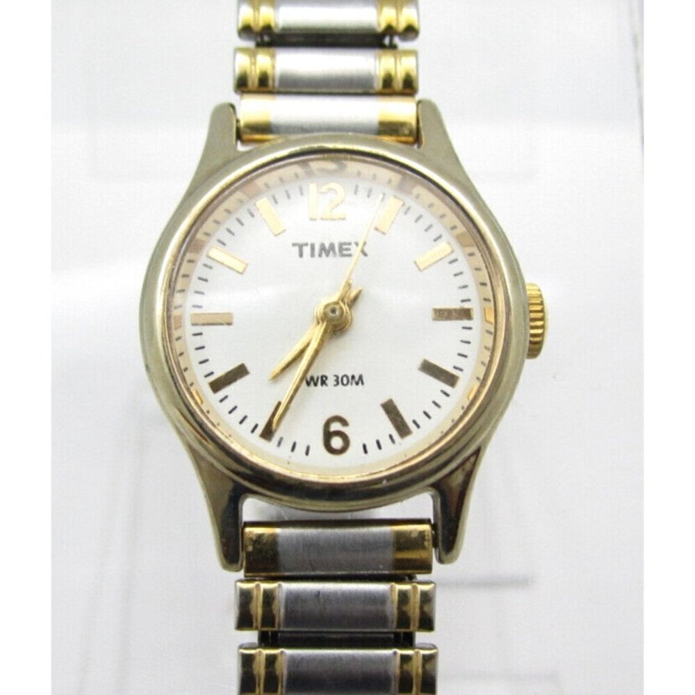 Women Timex Quartz WR Analog 19mm Round Watch (H619) "New Battery"